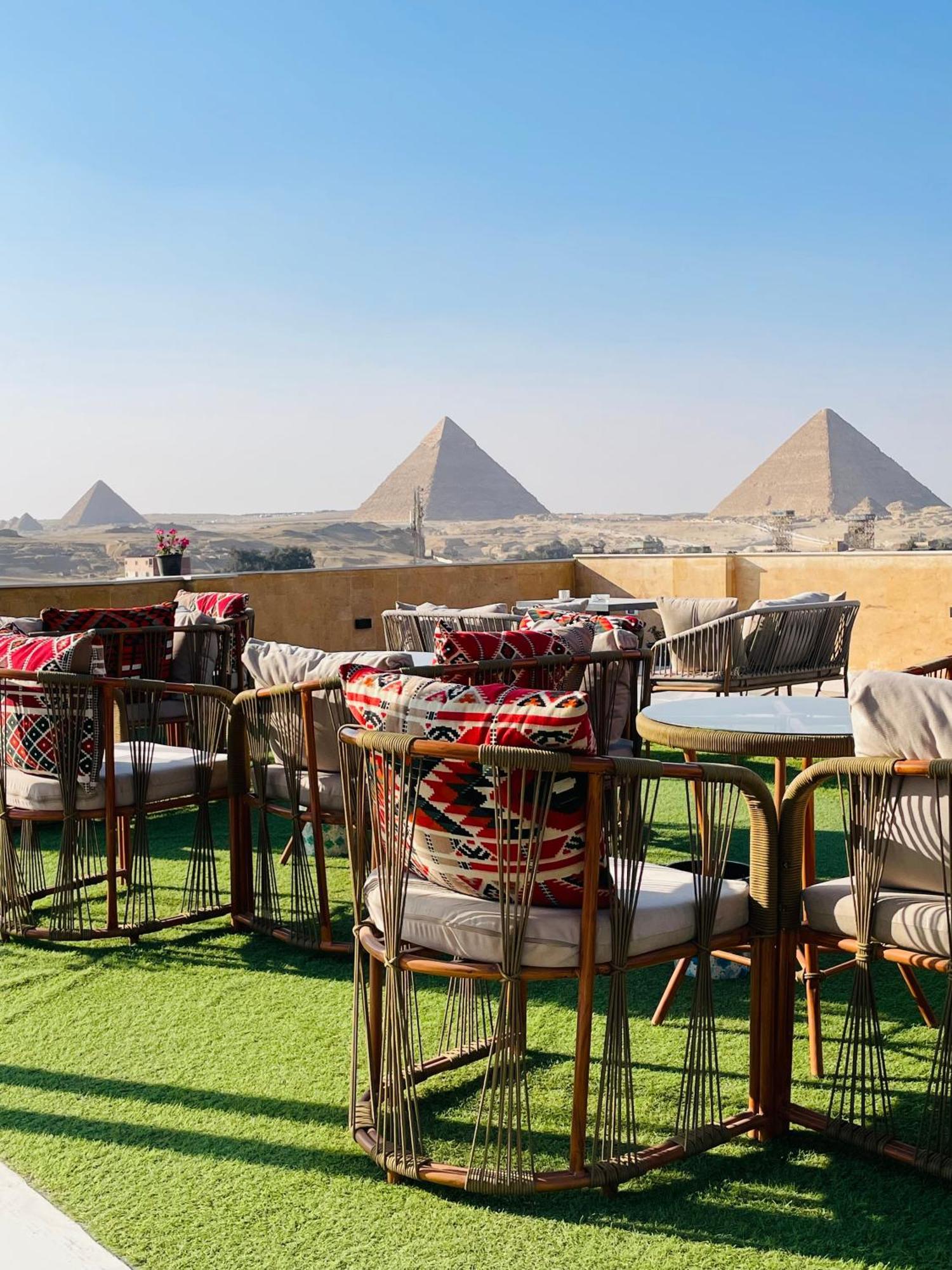 Golden Mask Pyramids Inn Kafret el-Gabal Exterior foto