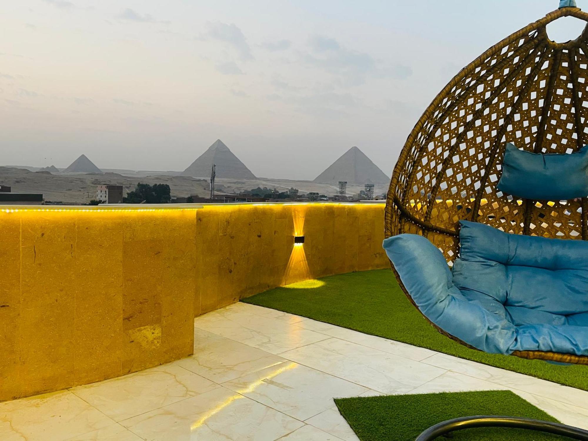 Golden Mask Pyramids Inn Kafret el-Gabal Exterior foto