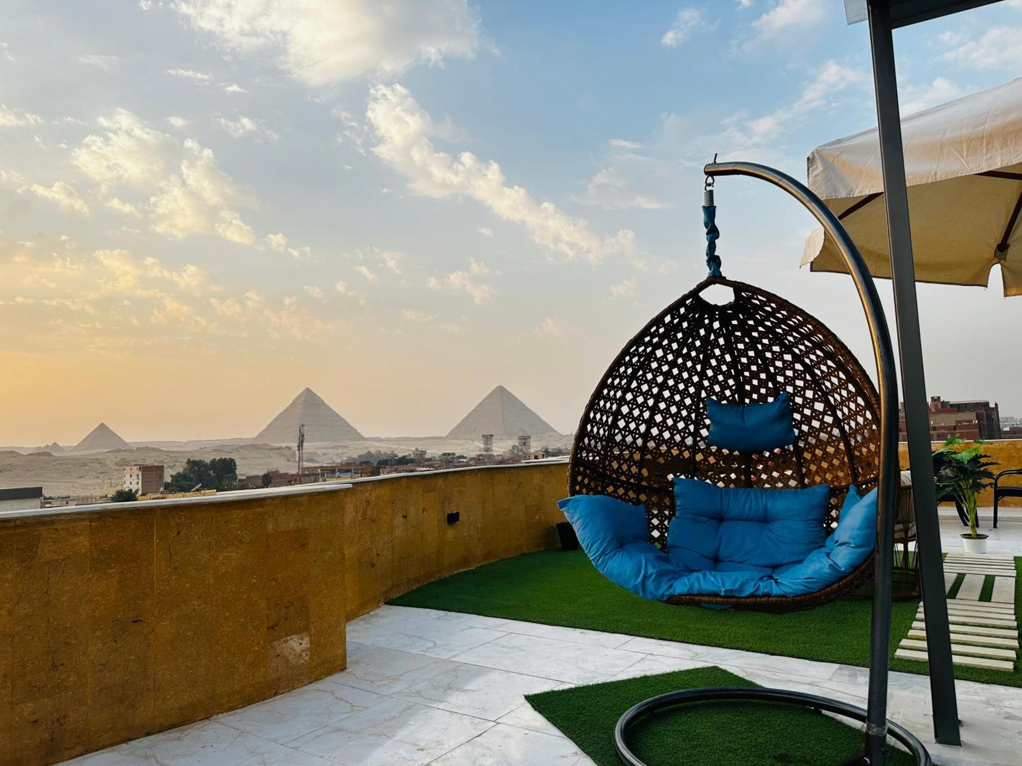 Golden Mask Pyramids Inn Kafret el-Gabal Exterior foto