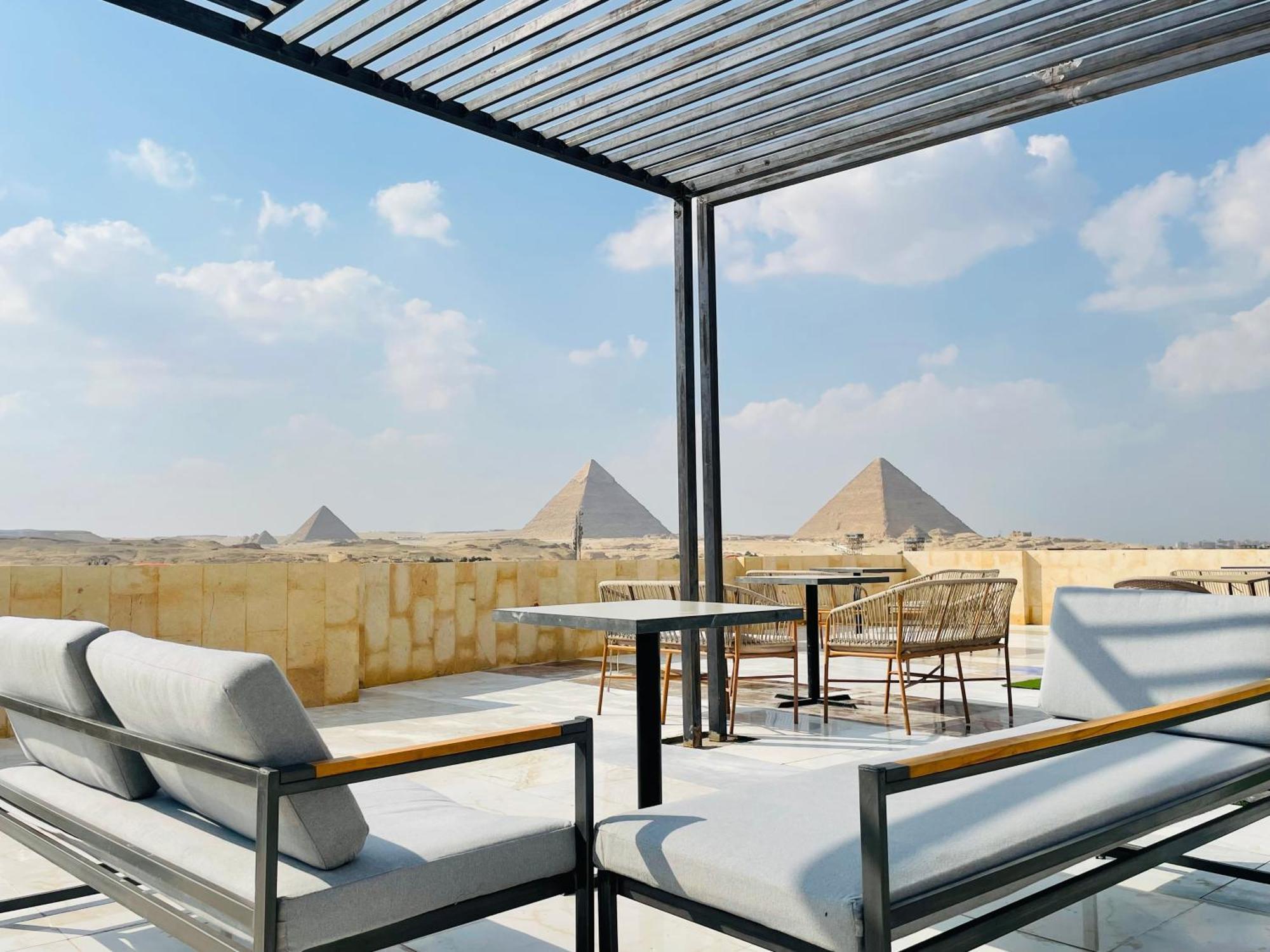 Golden Mask Pyramids Inn Kafret el-Gabal Exterior foto