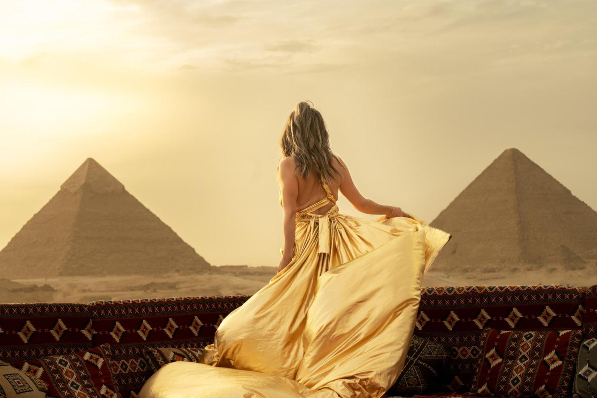 Golden Mask Pyramids Inn Kafret el-Gabal Exterior foto